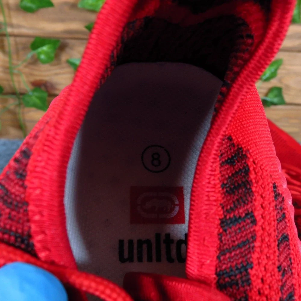 Ecko Unltd Elliot Knit Mens Sneaker Size 8 Athletic Running Training Red Textile